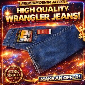 NWT Wrangler Rustler 30X30 (30x31 Measured) Men's Straight Leg Medium Wash Jeans